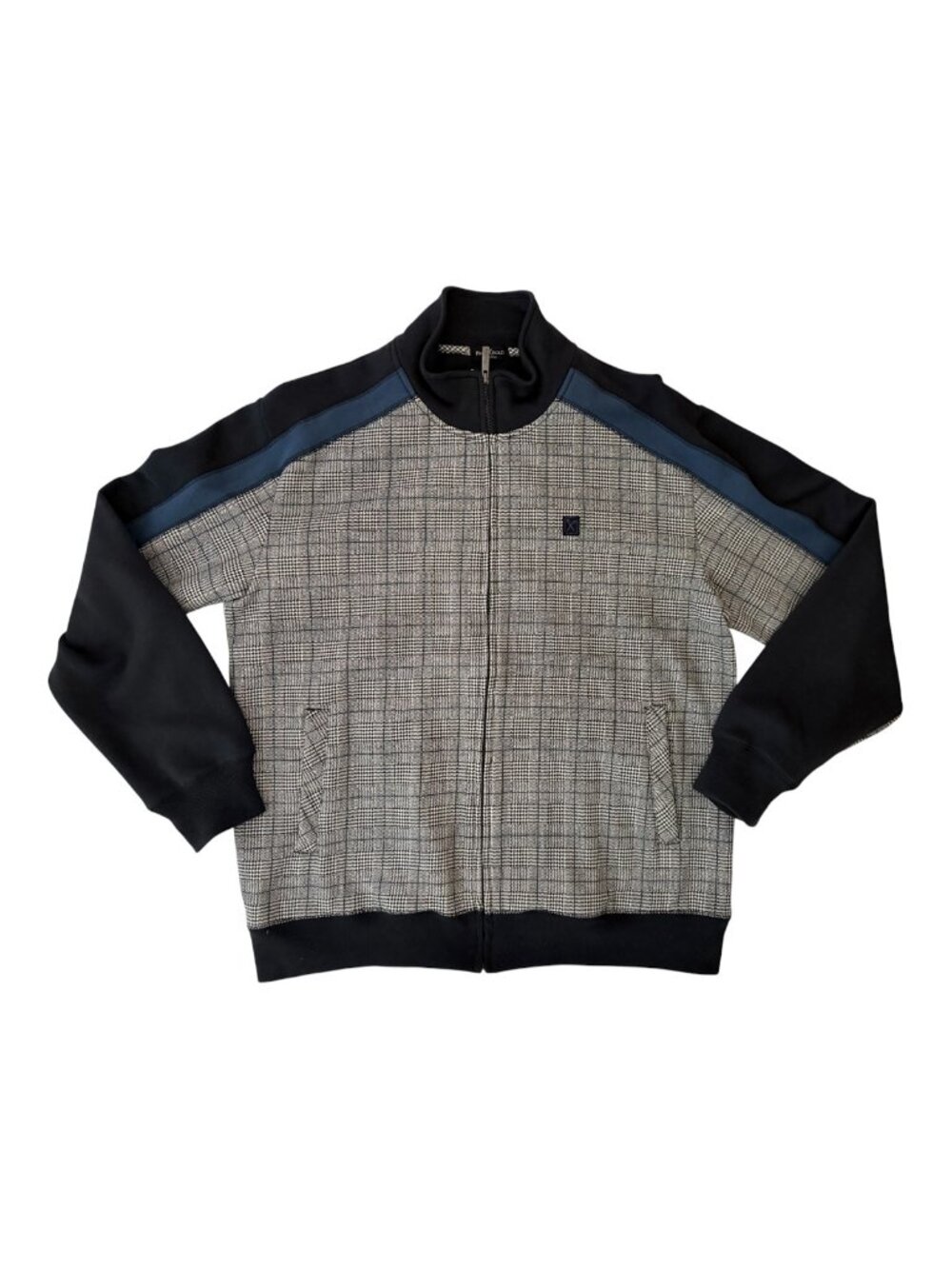 Marc Ecko Cut & Sew Men's Full Zip Plaid Track Jacket – Size XL